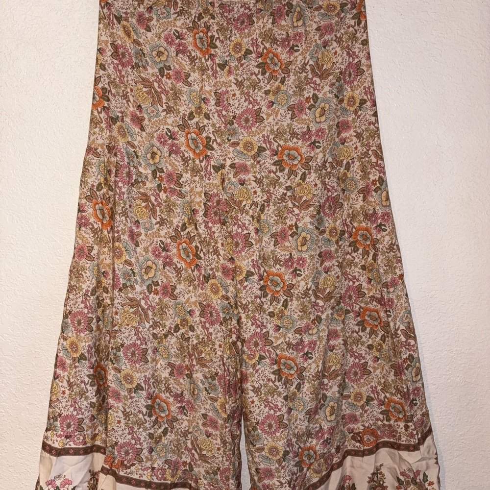 Floral Wide-Leg Pants